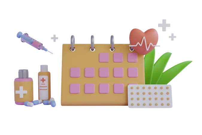 Medical Appointment  3D Illustration