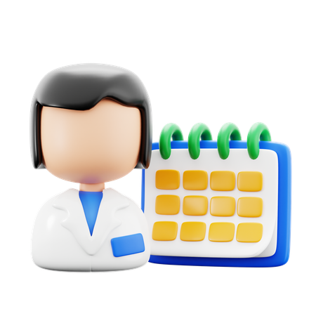 Medical Calendar  3D Icon