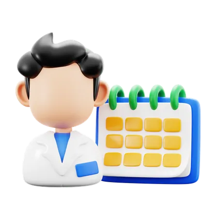 Medical Calendar  3D Icon