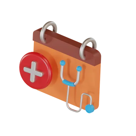 Medical Calendar  3D Illustration