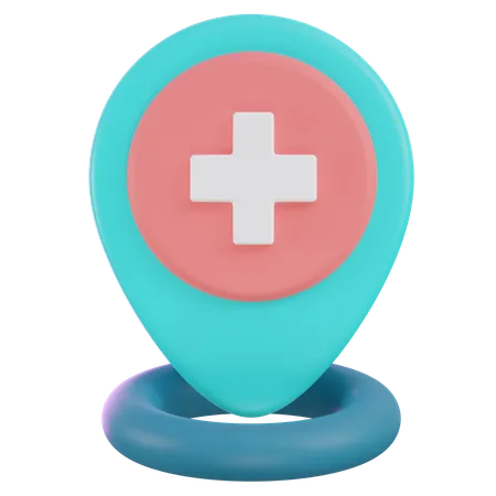 Medical Location  3D Icon