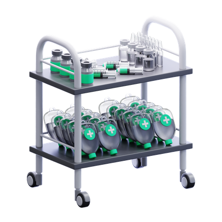 Medical Rack  3D Icon