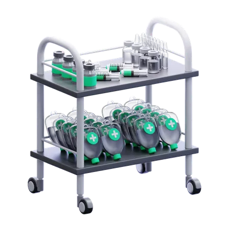 Medical Rack  3D Icon