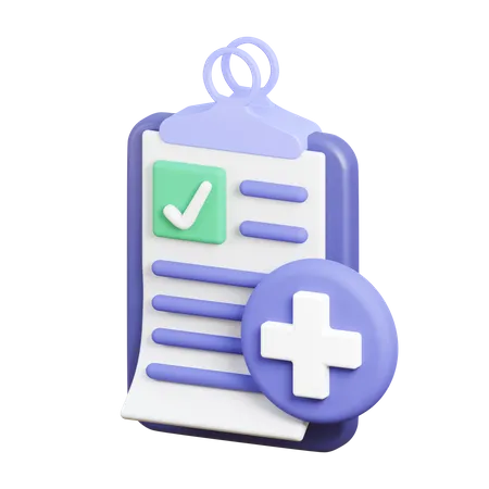 Medical report  3D Icon