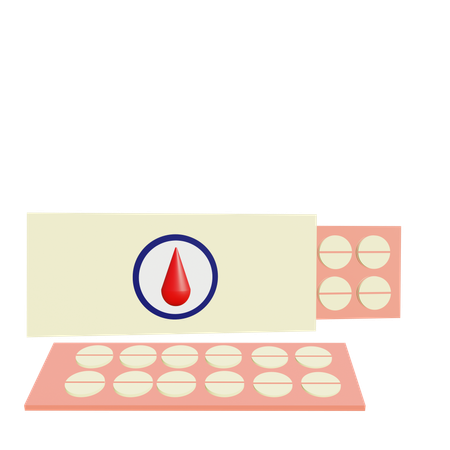 Medicamentos para la diabetes  3D Icon