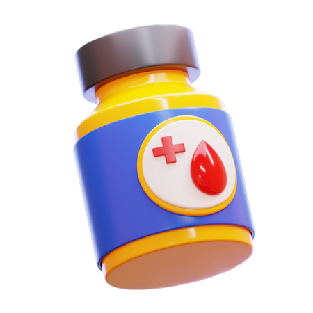 Medicación para la diabetes  3D Icon