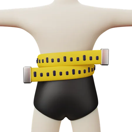 Medição de corpo magro  3D Icon