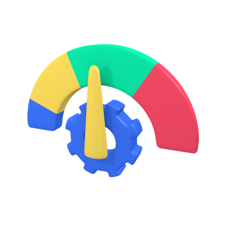 Medição de desempenho  3D Illustration