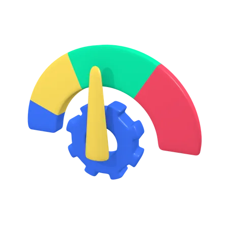 Medição de desempenho  3D Illustration