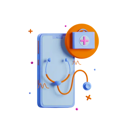 Medicina digital  3D Icon