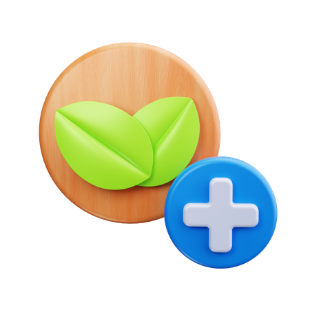 Medicina natural  3D Icon