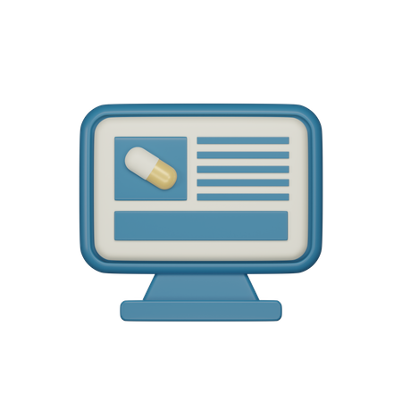 Medicina on-line  3D Icon