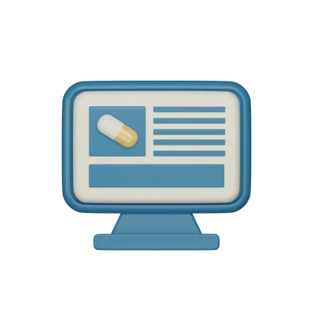 Medicina on-line  3D Icon