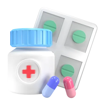 Medicine  3D Illustration