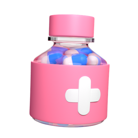 Medicine Bottle  3D Icon