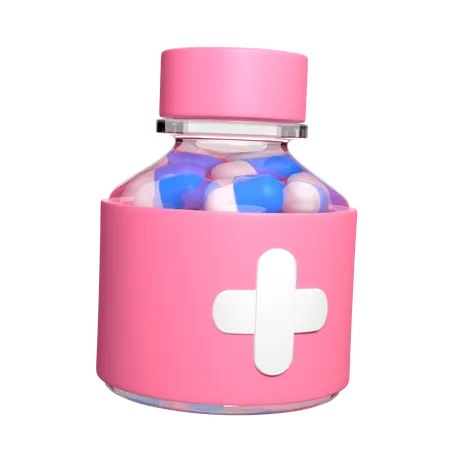 Medicine Bottle  3D Icon