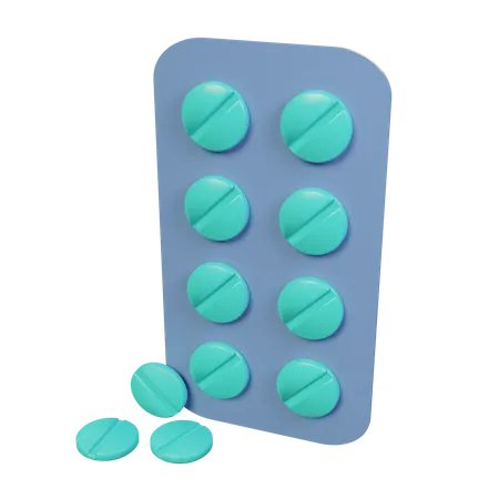 Medicine Packet  3D Icon