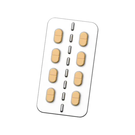 Medicine Strip  3D Icon