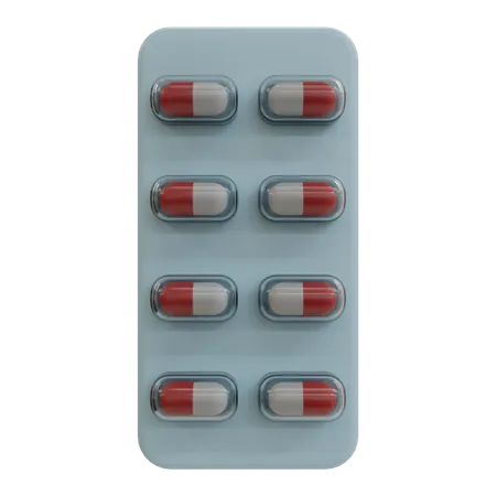 Medicine Strip  3D Icon