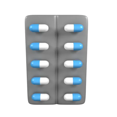 Medicine Strip  3D Icon