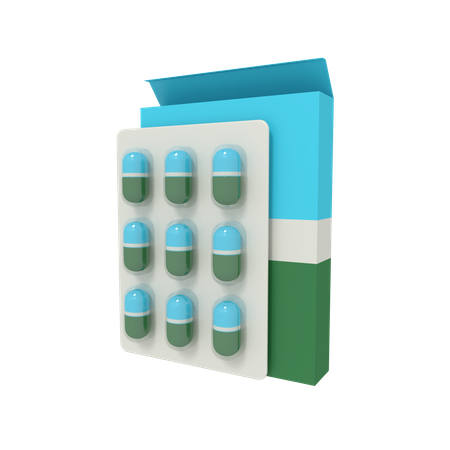 Medicine Strip  3D Icon