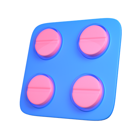 Medicine Strip  3D Icon