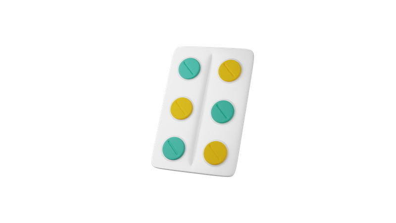 Medicine Strip  3D Icon