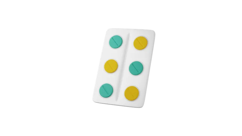 Medicine Strip  3D Icon