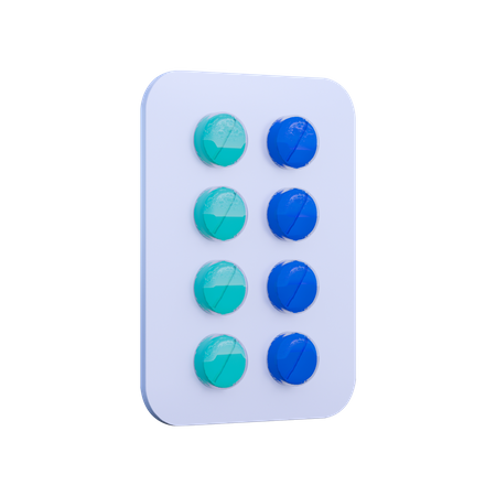 Medicine Tablets  3D Illustration