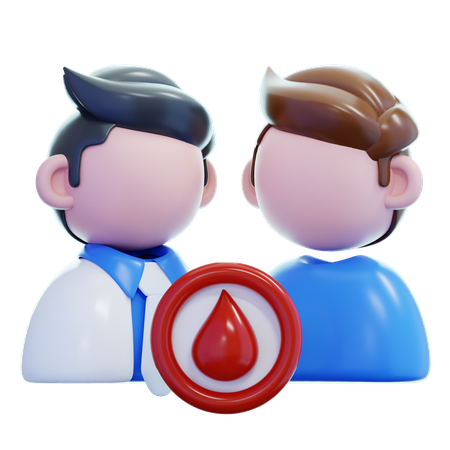 Medico paciente  3D Icon