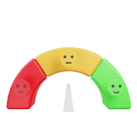 Medidor de retroalimentación  3D Illustration