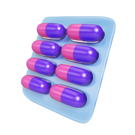 Medizin Tablette  3D Illustration