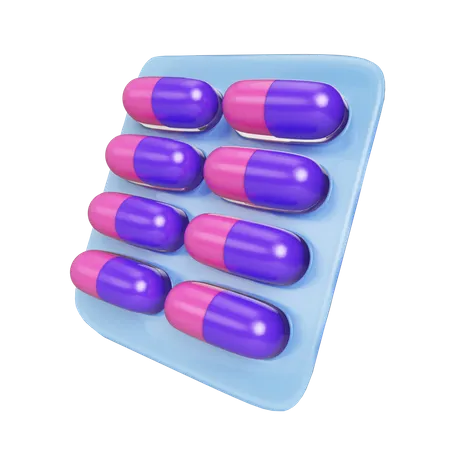 Medizin Tablette  3D Illustration