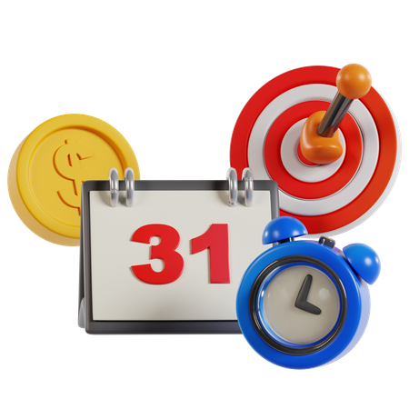 Meeting Project Deadline  3D Icon