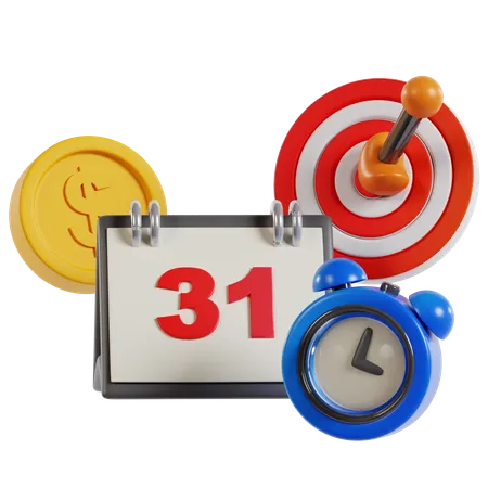 Meeting Project Deadline  3D Icon