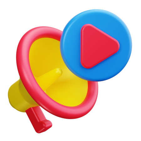 Mégaphone  3D Icon