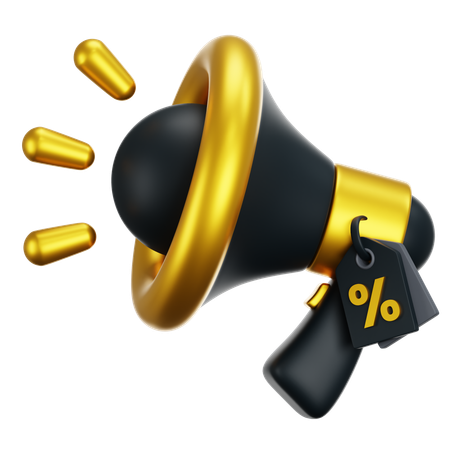 Megaphone Promotion  3D Icon