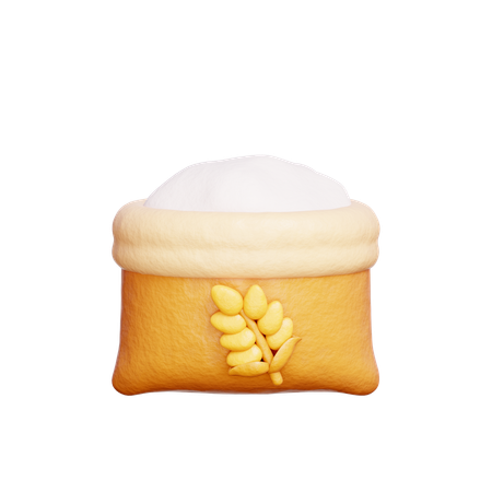 Mehl Weizen  3D Icon