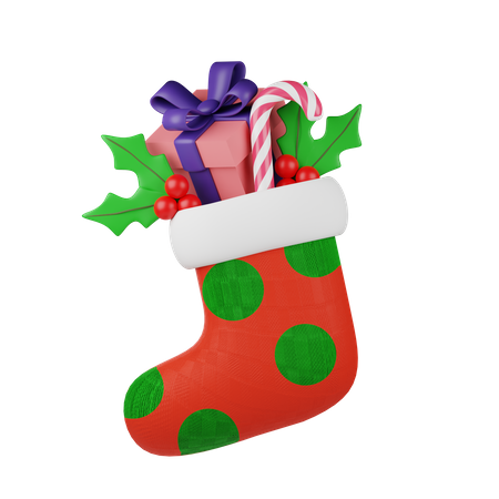 Meias de natal  3D Icon