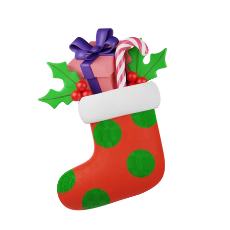 Meias de natal  3D Icon