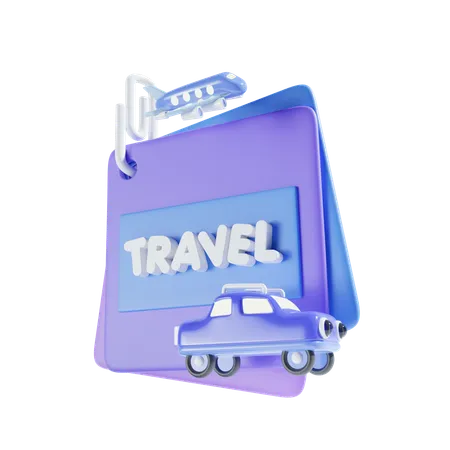 Memo For Travel  3D Icon