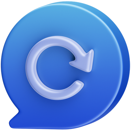 Repetir mensagem  3D Icon