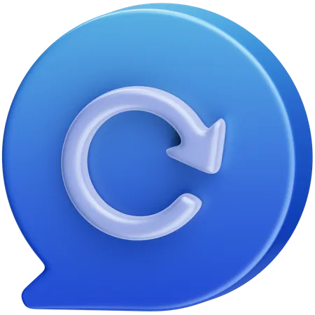 Repetir mensagem  3D Icon