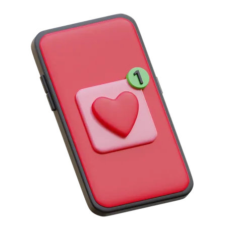 Mensaje de amor  3D Icon