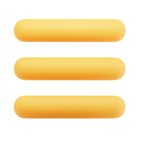 Menú de hamburguesas  3D Icon