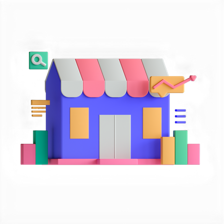 Mercado  3D Icon