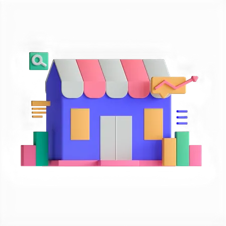 Mercado  3D Icon