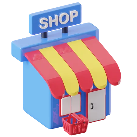 Mercado  3D Icon