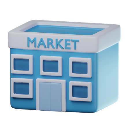 Mercado  3D Icon