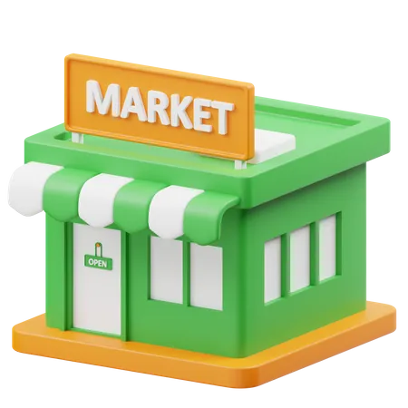 Mercado  3D Icon